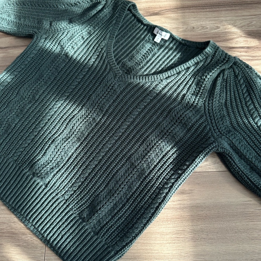 Reitmans Dark Green Knit Sweater